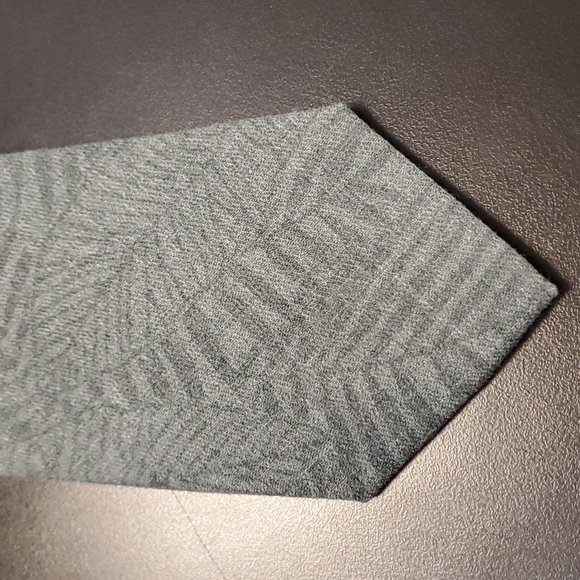 Express gray green palm tropical print tie - Picture 2 of 5